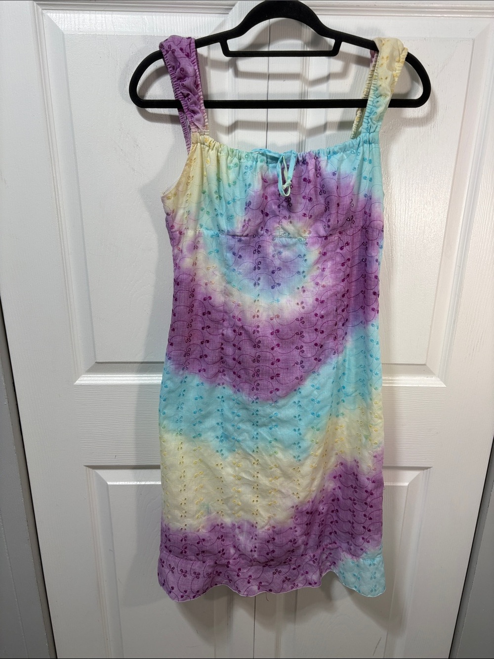 Vintage Le Château Pastel Eyelet Sundress | Fairycore Cottagecore Y2K | Size M - Picture 2 of 7